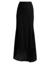 Philosophy Di Lorenzo Serafini Woman Maxi Skirt Black Size 6 Triacetate, Polyester In Black