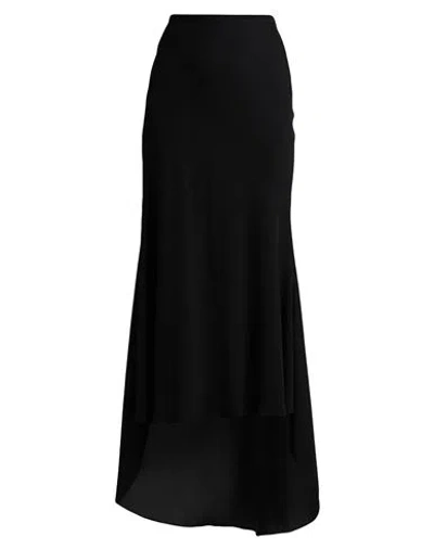 Philosophy Di Lorenzo Serafini Woman Maxi Skirt Black Size 6 Triacetate, Polyester