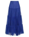 Philosophy Di Lorenzo Serafini Woman Maxi Skirt Bright Blue Size 6 Polyamide