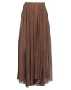 Philosophy Di Lorenzo Serafini Woman Maxi Skirt Brown Size 6 Polyamide