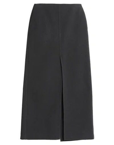 Philosophy Di Lorenzo Serafini Woman Maxi Skirt Charcoal Size 4 Polyester In Grey
