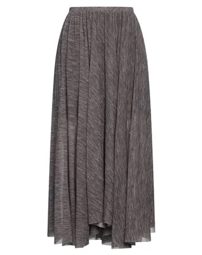 Philosophy Di Lorenzo Serafini Woman Maxi Skirt Grey Size 8 Polyamide