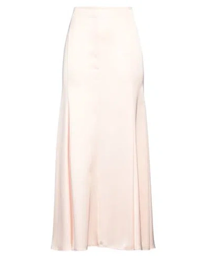Philosophy Di Lorenzo Serafini Woman Maxi Skirt Light Pink Size 8 Polyester