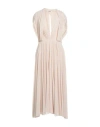 Philosophy Di Lorenzo Serafini Woman Midi Dress Beige Size 8 Polyamide In Neutral