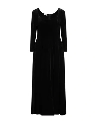 Philosophy Di Lorenzo Serafini Woman Midi Dress Black Size 8 Polyester, Elastane