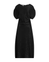 Philosophy Di Lorenzo Serafini Woman Midi Dress Black Size 10 Polyester, Viscose, Polyamide