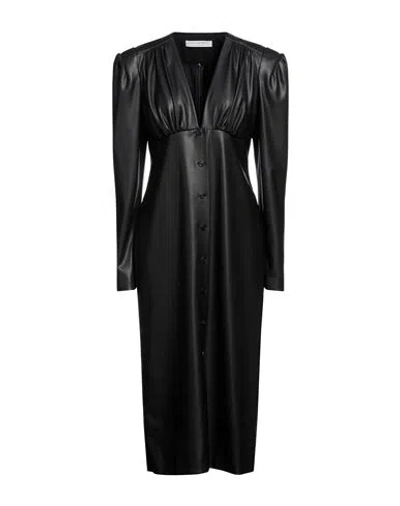 Philosophy Di Lorenzo Serafini Woman Midi Dress Black Size 4 Polyester, Polyurethane