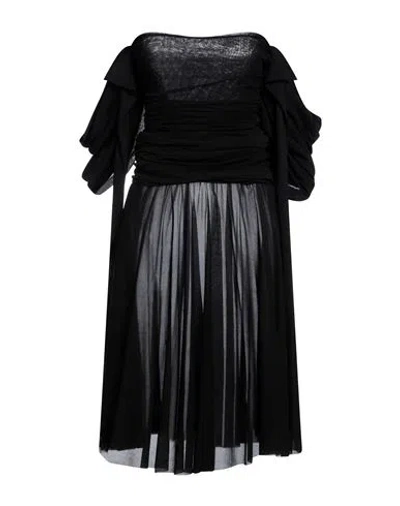 Philosophy Di Lorenzo Serafini Woman Midi Dress Black Size 6 Polyamide