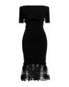 Philosophy Di Lorenzo Serafini Woman Midi Dress Black Size 6 Polyamide, Elastane, Viscose In Black