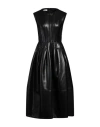 Philosophy Di Lorenzo Serafini Woman Midi Dress Black Size 6 Polyester, Polyurethane Resin In Black