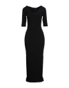 Philosophy Di Lorenzo Serafini Woman Midi Dress Black Size 6 Viscose, Polyamide In Black
