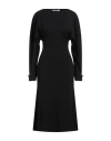 Philosophy Di Lorenzo Serafini Woman Midi Dress Black Size 8 Acrylic, Virgin Wool In Blue
