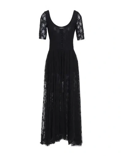 Philosophy Di Lorenzo Serafini Woman Midi Dress Black Size 4 Polyamide, Elastane In Black