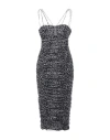 Philosophy Di Lorenzo Serafini Woman Midi Dress Black Size 8 Polyester In Black
