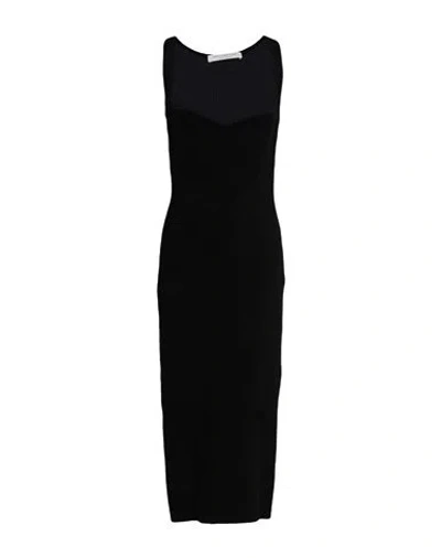 Philosophy Di Lorenzo Serafini Woman Midi Dress Black Size 8 Viscose, Polyamide, Elastane
