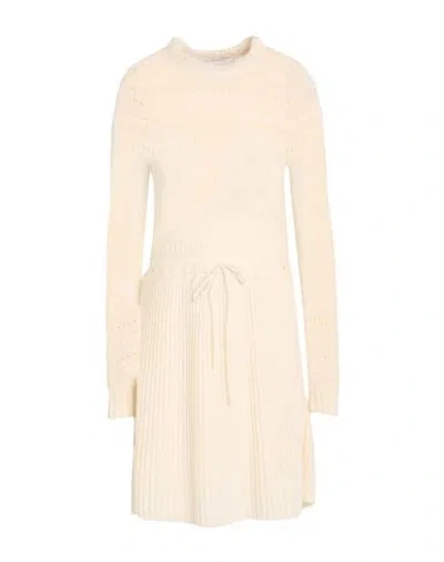 Philosophy Di Lorenzo Serafini Woman Midi Dress Cream Size 4 Polyamide, Wool, Acrylic, Alpaca Wool In Neutral