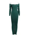 Philosophy Di Lorenzo Serafini Woman Midi Dress Emerald Green Size 6 Lyocell, Virgin Wool, Polyamide