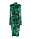 Philosophy Di Lorenzo Serafini Woman Midi Dress Green Size 4 Viscose, Polyamide, Elastane In Green