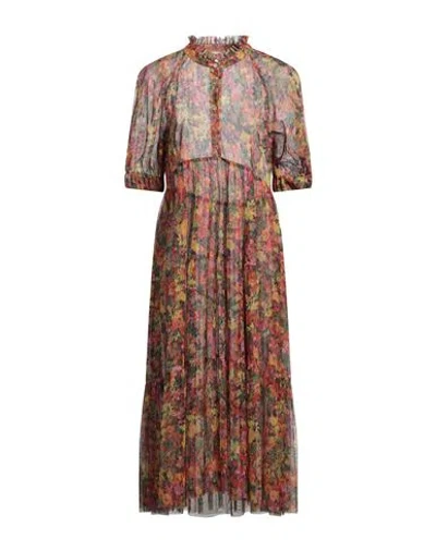 Philosophy Di Lorenzo Serafini Woman Midi Dress Green Size 8 Polyester
