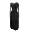 Philosophy Di Lorenzo Serafini Woman Midi Dress Lead Size 6 Polyamide In Black