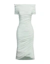 Philosophy Di Lorenzo Serafini Woman Midi Dress Light Green Size 6 Polyester, Polyamide, Elastane
