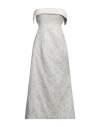 Philosophy Di Lorenzo Serafini Woman Midi Dress Light Grey Size 6 Polyester, Polyamide In Grey