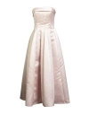 Philosophy Di Lorenzo Serafini Woman Midi Dress Light Pink Size 4 Polyester