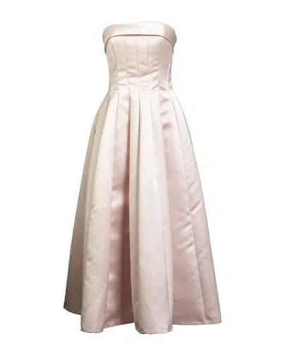 Philosophy Di Lorenzo Serafini Woman Midi Dress Light Pink Size 4 Polyester