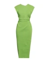 Philosophy Di Lorenzo Serafini Woman Midi Dress Lime Green Size 6 Cotton, Polyamide, Elastane In Green