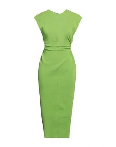 Philosophy Di Lorenzo Serafini Woman Midi Dress Lime Green Size 6 Cotton, Polyamide, Elastane