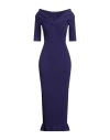 Philosophy Di Lorenzo Serafini Woman Midi Dress Purple Size 6 Viscose, Polyamide