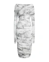 Philosophy Di Lorenzo Serafini Woman Midi Dress White Size 10 Polyamide In White