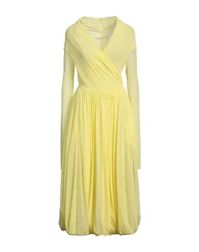 Philosophy Di Lorenzo Serafini Woman Midi Dress Yellow Size 6 Polyamide In Yellow