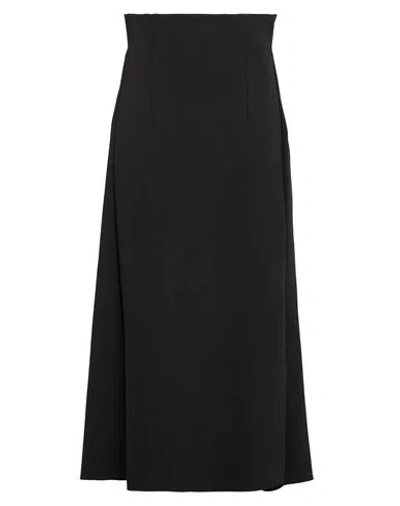 Philosophy Di Lorenzo Serafini Woman Midi Skirt Black Size 8 Polyamide, Elastane