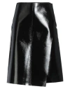 Philosophy Di Lorenzo Serafini Woman Midi Skirt Dark Brown Size 4 Wool, Polyamide, Polyurethane Resi In Black