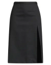 Philosophy Di Lorenzo Serafini Woman Midi Skirt Charcoal Size 8 Polyester, Wool, Elastane In Black