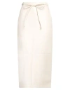 Philosophy Di Lorenzo Serafini Woman Midi Skirt Cream Size 6 Polyester, Polyurethane Resin In White