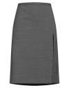 Philosophy Di Lorenzo Serafini Woman Midi Skirt Lead Size 8 Polyester, Wool, Elastane