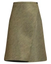 Philosophy Di Lorenzo Serafini Woman Midi Skirt Military Green Size 10 Polyester, Elastane In Green