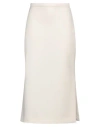 Philosophy Di Lorenzo Serafini Woman Midi Skirt Off White Size 6 Polyester, Polyurethane