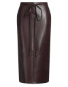 Philosophy Di Lorenzo Serafini Woman Midi Skirt Plum Size 8 Polyester, Polyurethane Resin In Purple