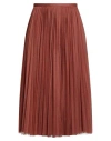 Philosophy Di Lorenzo Serafini Woman Midi Skirt Rust Size 8 Polyester In Brown