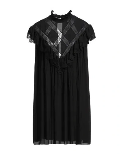 Philosophy Di Lorenzo Serafini Woman Mini Dress Black Size 10 Polyester, Polyamide