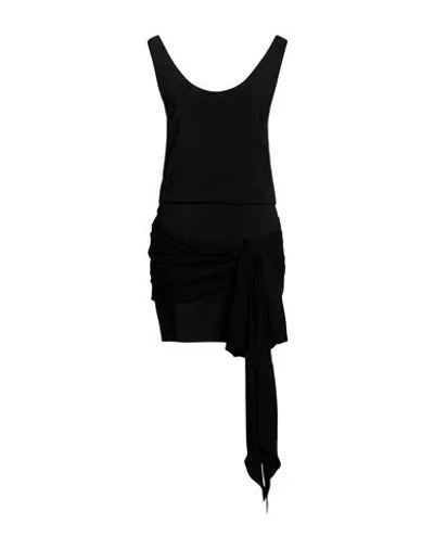 Philosophy Di Lorenzo Serafini Woman Mini Dress Black Size 10 Viscose, Elastane
