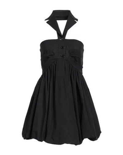 Philosophy Di Lorenzo Serafini Woman Mini Dress Black Size 6 Cotton, Elastane