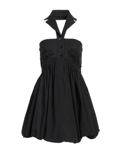 Philosophy Di Lorenzo Serafini Woman Mini Dress Black Size 8 Cotton, Elastane