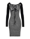 Philosophy Di Lorenzo Serafini Woman Mini Dress Black Size 6 Mohair Wool, Wool, Polyamide, Elastane In Black