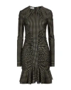 Shop Philosophy Di Lorenzo Serafini Woman Mini Dress Black Size 6 Polyamide, Elastane