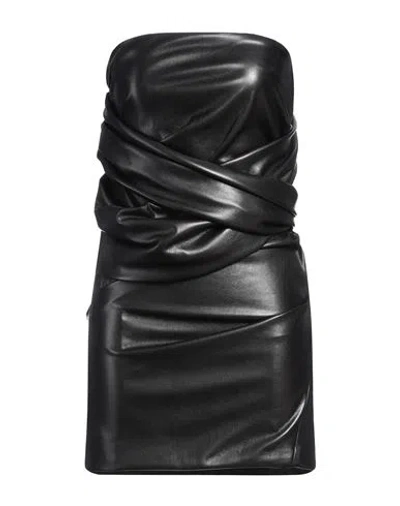 Philosophy Di Lorenzo Serafini Woman Mini Dress Black Size 6 Polyester, Polyurethane Resin