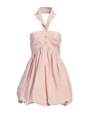 Philosophy Di Lorenzo Serafini Chic Mini Dress With Partial Button Closure In Pink